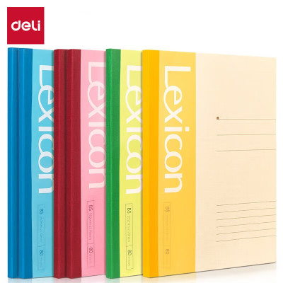 得力(deli) 6本B5/80张无线装订软抄本记事本/ 工作笔记本子/ 日记本办公 7665