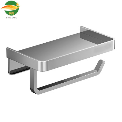 鹍翔卫生间不锈钢本色卷纸手机置物架18CM/个