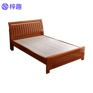 梓趣 实木单人床 1*2m 张