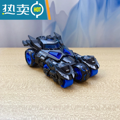 弹射回力玩具车男孩儿童小汽车模型生日礼物赛车灯光音乐摩托战车真智力宝蓝色