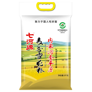 七河源 麦芯雪花粉5kg 内蒙河套平原面粉