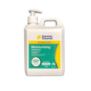 澳洲进口 Cancer Council 茜茜尔 CC 保湿 防晒霜 乳液 SPF50+1L 1瓶装 滋润修护