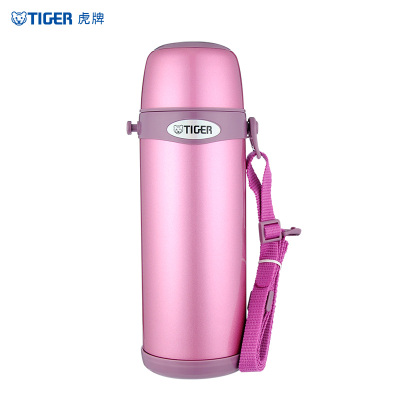 虎牌（tiger）保温杯MBI-A08C亮炫粉0.8L304不锈钢户外轻量便携运动水杯真空旅行车载壶男女运动水壶亮炫粉