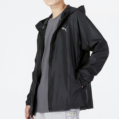 彪马(PUMA)男装 新款潮流运动衣服夹克健身宽松透气防风休闲连帽外套521684-01 ZP
