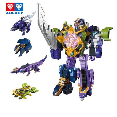 奥迪双钻（AULDEY）巨神战击队1动漫英雄机器人系列-豪华版裂地战击王男孩女孩玩具儿童节礼物533309-N