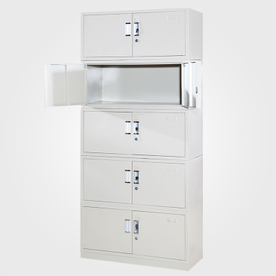 迈亚家具五节文件柜分体储物柜矮柜财务凭证柜资料带锁铁柜子