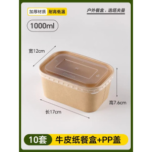 一次性打包盒餐盒食品级饭盒餐具户外野餐水果轻食便当盒饭碗带盖