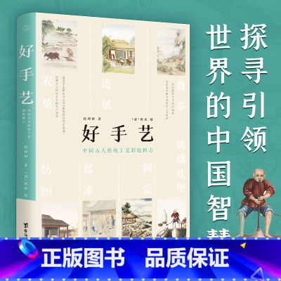 [正版]好手艺 中国古人传统工艺彩绘图志 300多年前的古人是怎样赚钱生活养家 169幅精美手绘 趣味历史读物 中国古