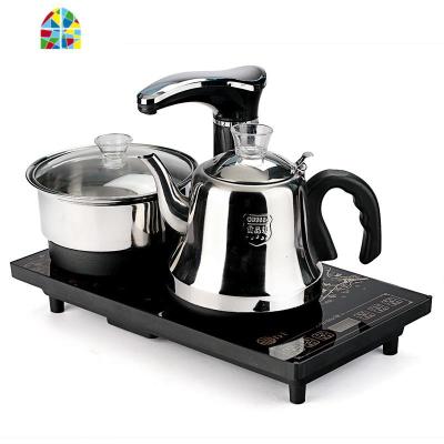 封后电茶炉全自动上水玻璃电热水壶烧水壶泡茶器煮茶器套装家用不锈钢 FENG 净水器20*37金色双玻璃自动主机尺寸20*