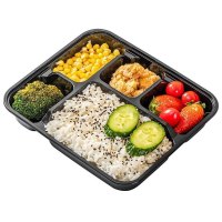 正良铁华 一次性餐盒 4+1五格1300ml 150套