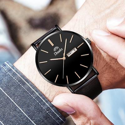 手表男学生潮流简约男士自动非机械表星空夜光防水石英表男网红同款同款