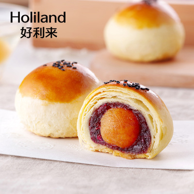 好利来玫瑰蛋黄酥糕点礼盒4枚入点心零食小吃美食