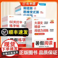 2025新版暑期衔接课外阅读理解计算练字帖作文一升二升三升四升五六语文数学思维训练暑假作业练习册小学生口算字帖专项每日一