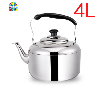 封后不锈钢304烧水壶煤气家用鸣音响水壶大容量加厚平底电磁炉电水 4升304(煤气,电磁炉专用) 4L(含)-9.8L(