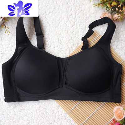 Ideamini大胸显小全罩杯文胸无钢圈薄款透气棉胖MM加大码胸罩零束缚内衣女文胸套装
