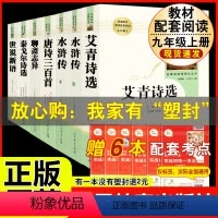 [人教版 7册]九年级上册名著 [正版]人教版全套5册 九年级必读名著艾青诗选和水浒传原著完整简爱儒林外史人民教育出版社