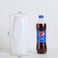 北欧摆件插花干花鲜花跳舞兰蓝色花瓶小清新陶瓷现代简约客厅创意 三维工匠 双子大号粉色+10支跳舞兰