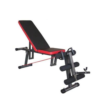 时尚休闲哑铃凳健身器材家用仰卧板多功能健腹器腹肌板折叠仰卧起坐健腹器腹肌板 红色