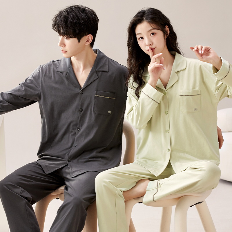 情侣睡衣新款秋冬季天发热德绒长袖长裤家居服男女款舒适套装