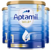 3罐装-海外直邮-爱他美 Aptamil 澳洲原装进口 爱他美 金装 婴幼儿奶粉 1段(0-6月) 900g