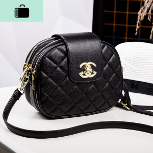 斜挎包2020新款百搭ins超火单肩女小包夏款大容量三层软皮包包潮NEW LAKE女斜挎包