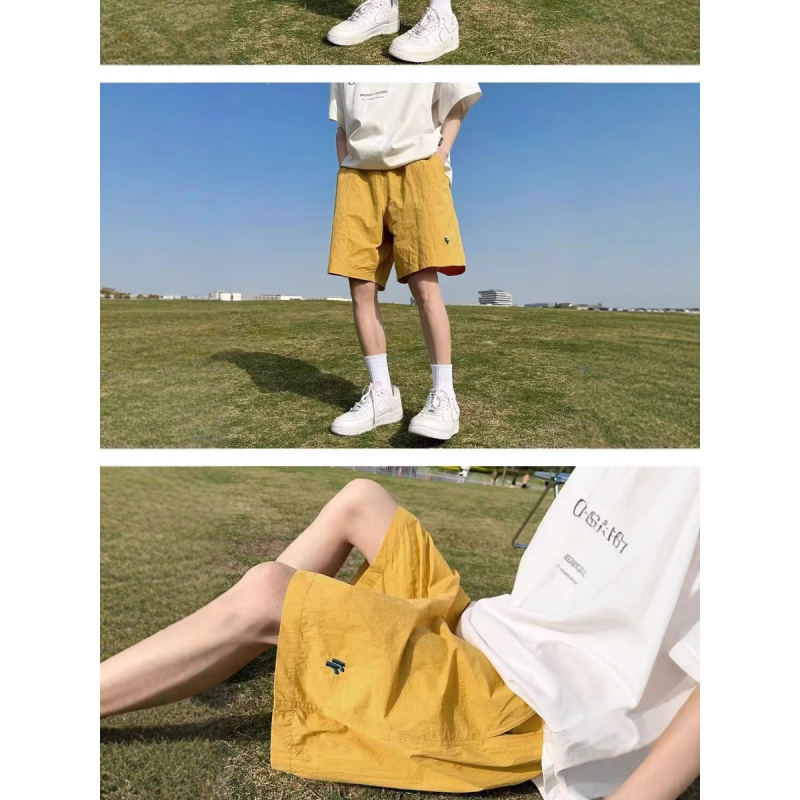 工装短裤男士夏季薄款美式潮牌宽松直筒运动裤休闲裤