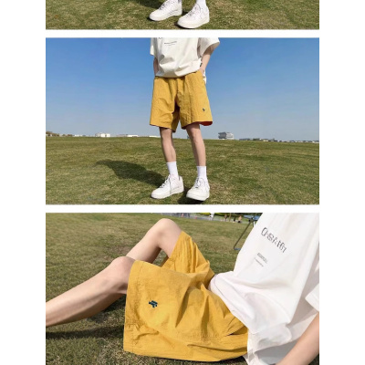 工装短裤男士夏季薄款美式潮牌宽松直筒运动裤休闲裤