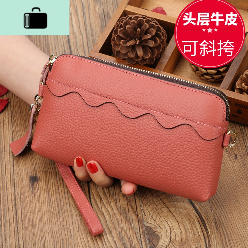 2020新款时尚皮钱包女士长款气质大容量手拿包女软皮手机零钱包NEW LAKE