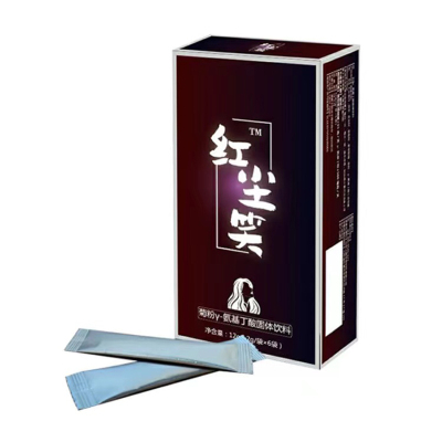 红尘笑菊粉y-氨基丁酸固体饮料女士专用牛磺酸粉可搭n9营养液 6袋/盒