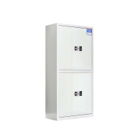 鑫升顺保密柜财务档案柜文件柜办公室资料储物柜保险柜电子密码国保锁通双节白色-国保密码锁