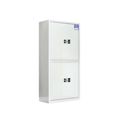 鑫升顺保密柜财务档案柜文件柜办公室资料储物柜保险柜电子密码国保锁通双节白色-国保密码锁