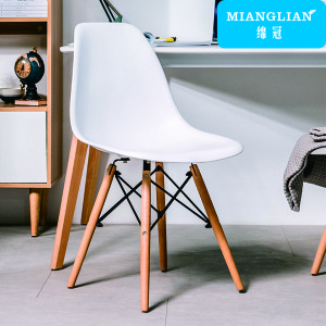 绵冠MIANGUAN北欧休闲椅餐椅电脑椅时尚简约洽谈椅会议椅咖啡厅酒吧椅子-白色 休闲椅（单位：把）