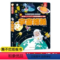 [正版]宇宙揭秘疯狂的十万个为什么情境体验翻翻书儿童版揭秘系列百问百答科学漫画书3-6-10岁少儿百科全书关于太空的书