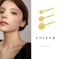 999纯银耳环耳钉女耳骨钉耳棒睡觉免摘小巧简约养耳洞防堵针耳饰送女朋友老婆情人节七夕生日礼物