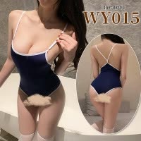 九里晴川性感吊带海蓝连体ins风修身显瘦内衣女免脱成人用品 WY015 均码