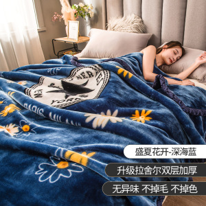 毛毯被子加厚冬季双层珊瑚绒毯办公室午睡毯子沙发毯盖毯春夏秋冬季