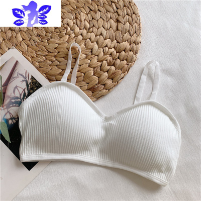 Ideamini2020春夏新款韩版学生简约纯色无钢圈少女聚拢无痕抹胸内衣女文胸