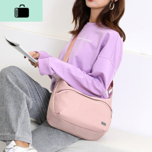 休闲斜挎包防水尼龙牛津布包包女新款百搭女包潮单肩包斜挎包NEW LAKE女斜挎包