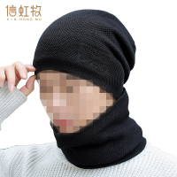 信虹牧 加绒围脖针织帽套装 加绒加厚 套