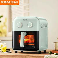 苏泊尔可视窗口免翻面5升大容量可拆洗远红外蒸汽嫩炸空气炸锅KJ50D63