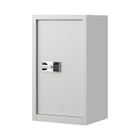 阿拉贡指纹电子保密柜钢制密码文件柜档案柜办公柜矮柜保密资料柜 单门白色:国保锁