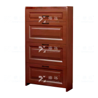 臻远 ZY4022004 木质翻斗鞋柜入户门口窄边鞋柜单层单抽屉