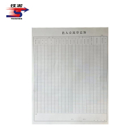 铁凇 出入公寓登记簿 A3 张