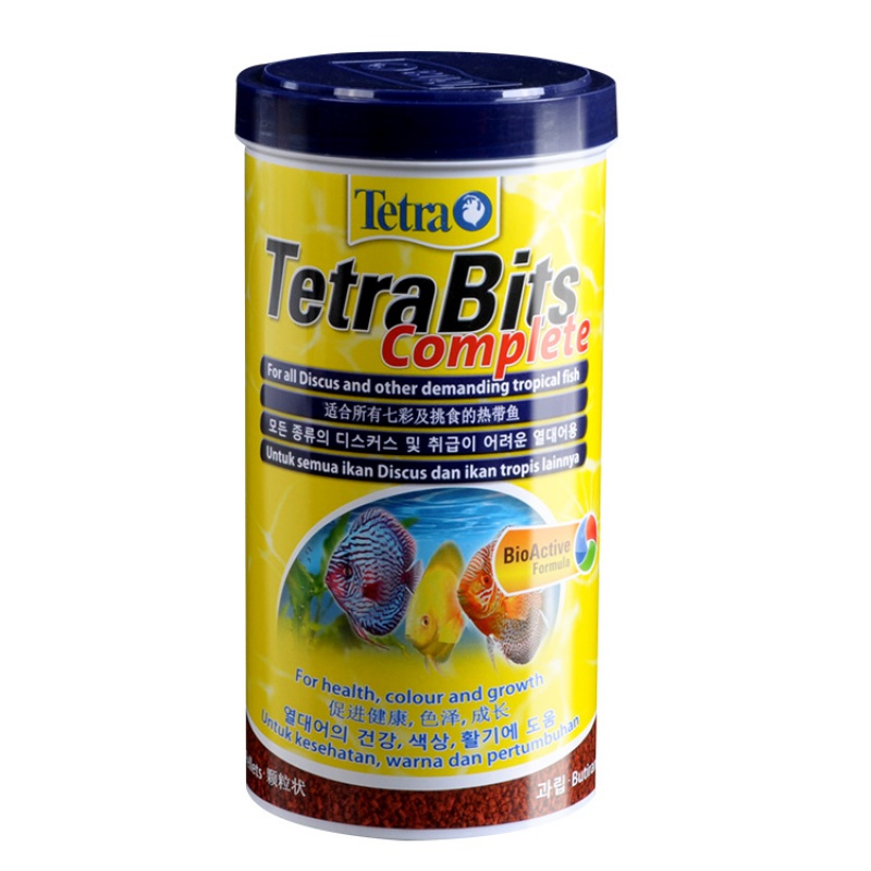 Tetra七彩神仙颗粒鱼饲料增色小型热带鱼粮增艳鱼食加量