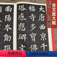 [正版]颜真卿多宝塔碑 全文放大本 米字格全本彩印附简体注释 名家墨宝选粹临帖放大版 多宝塔临摹初学颜体楷书入门毛笔练