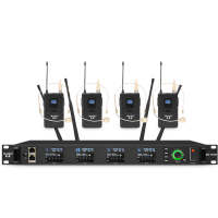 惠度(HuiDu)无线一拖四话筒头戴会议麦克风 BS-G40T(销售单位:套)