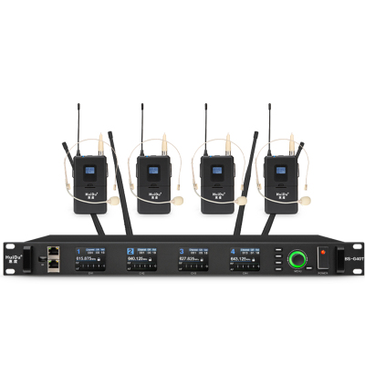 惠度(HuiDu)无线一拖四话筒头戴会议麦克风 BS-G40T(销售单位:套)