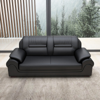 臻远 ZY-SFZH-6 商务办公室沙发 会客办公沙发茶几组合 西皮双人位