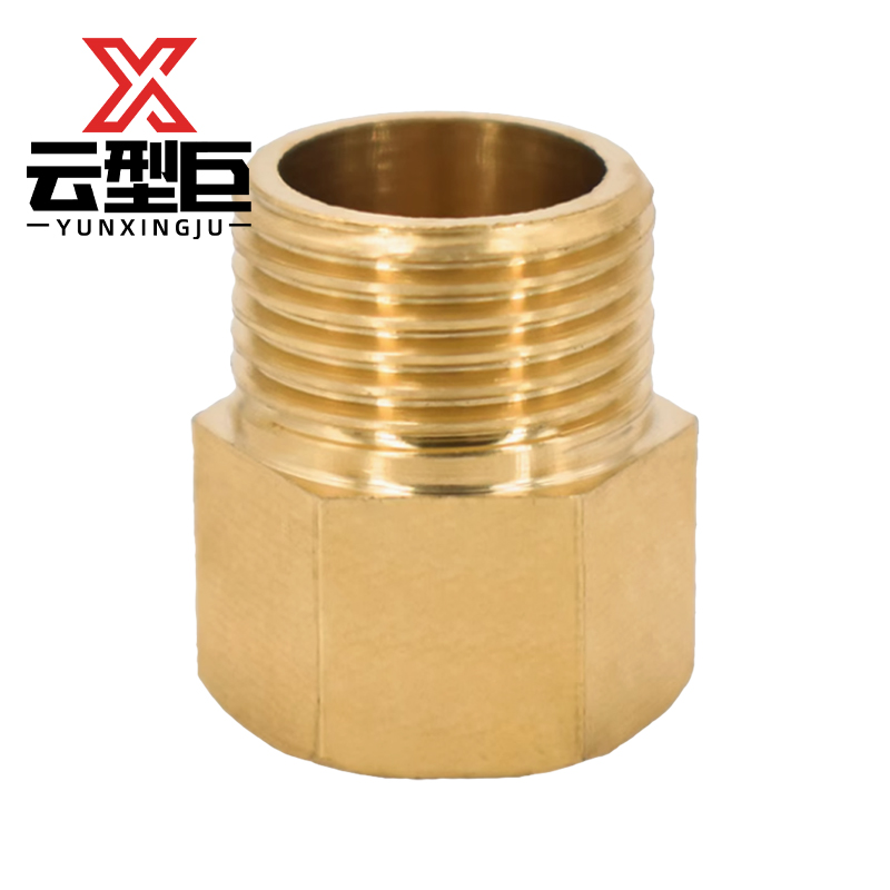云型巨 铜内外丝直接 铜管件黄铜管件 DN20内丝转DN15外丝 单位:个