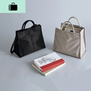 原创韩国简约尼龙商务公文包女OL轻便防水手提包学生单肩斜挎书包NEW LAKE运动休闲包男